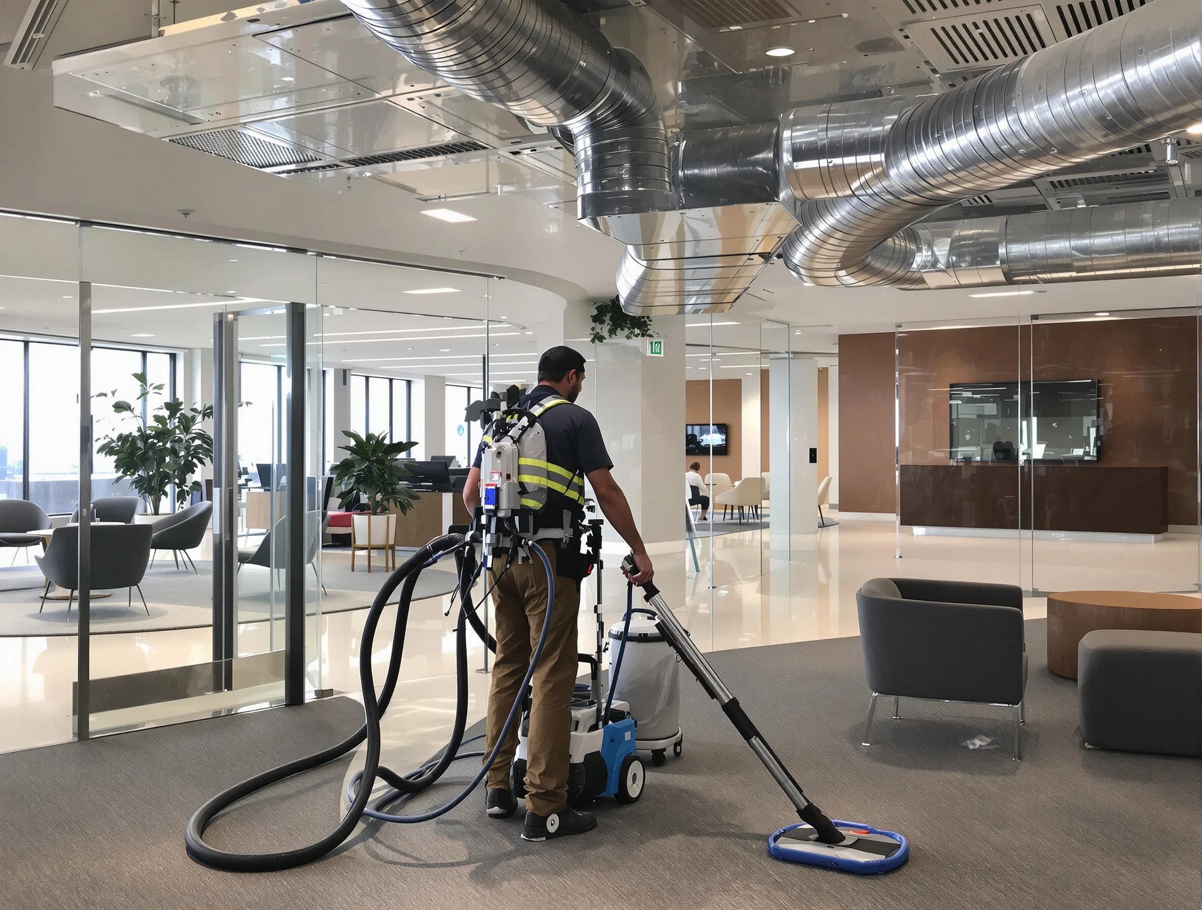 Commercial duct cleaning service by Roy Air Duct Cleaning in Roy