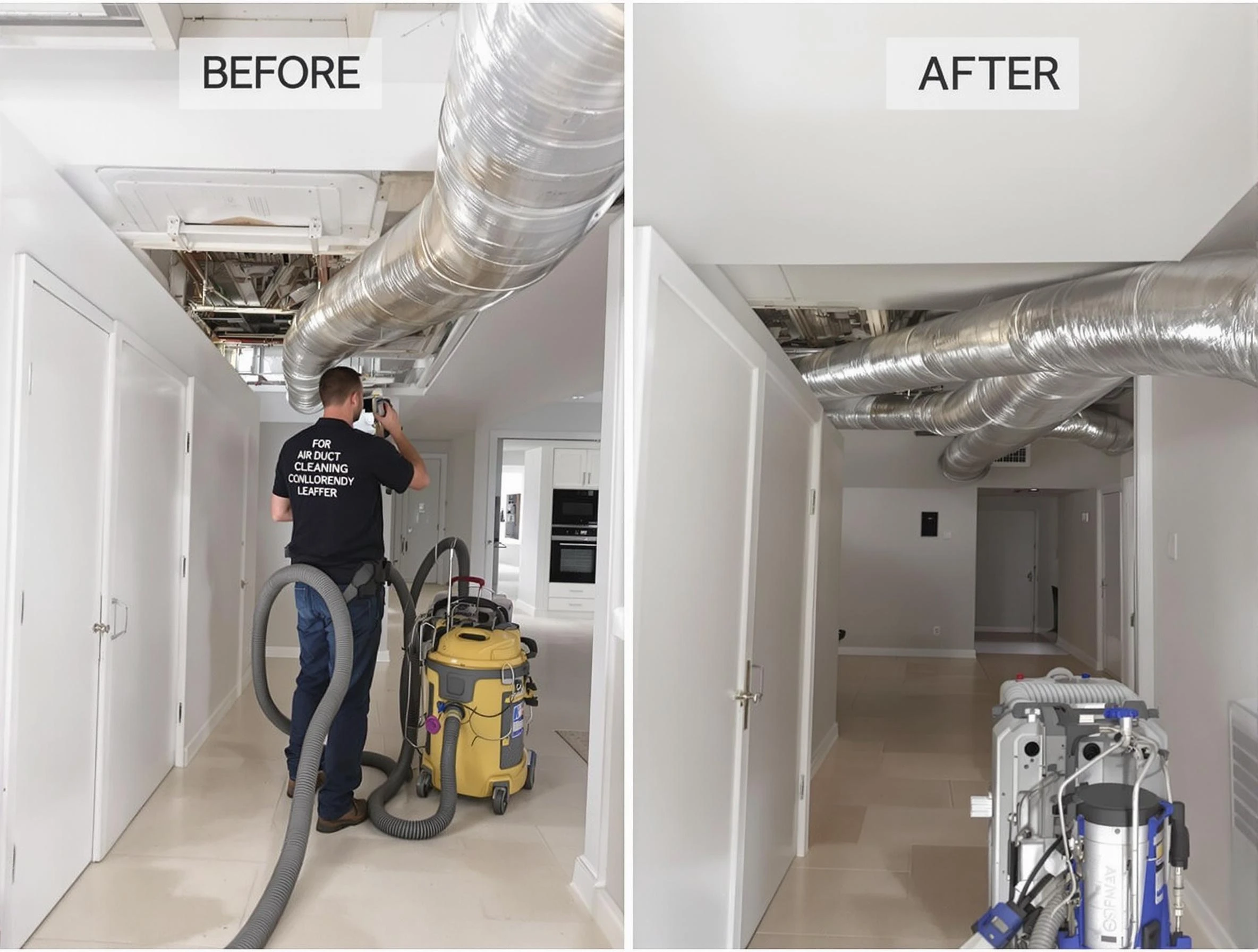 Roy Air Duct Cleaning professional performing thorough air duct cleaning in Roy