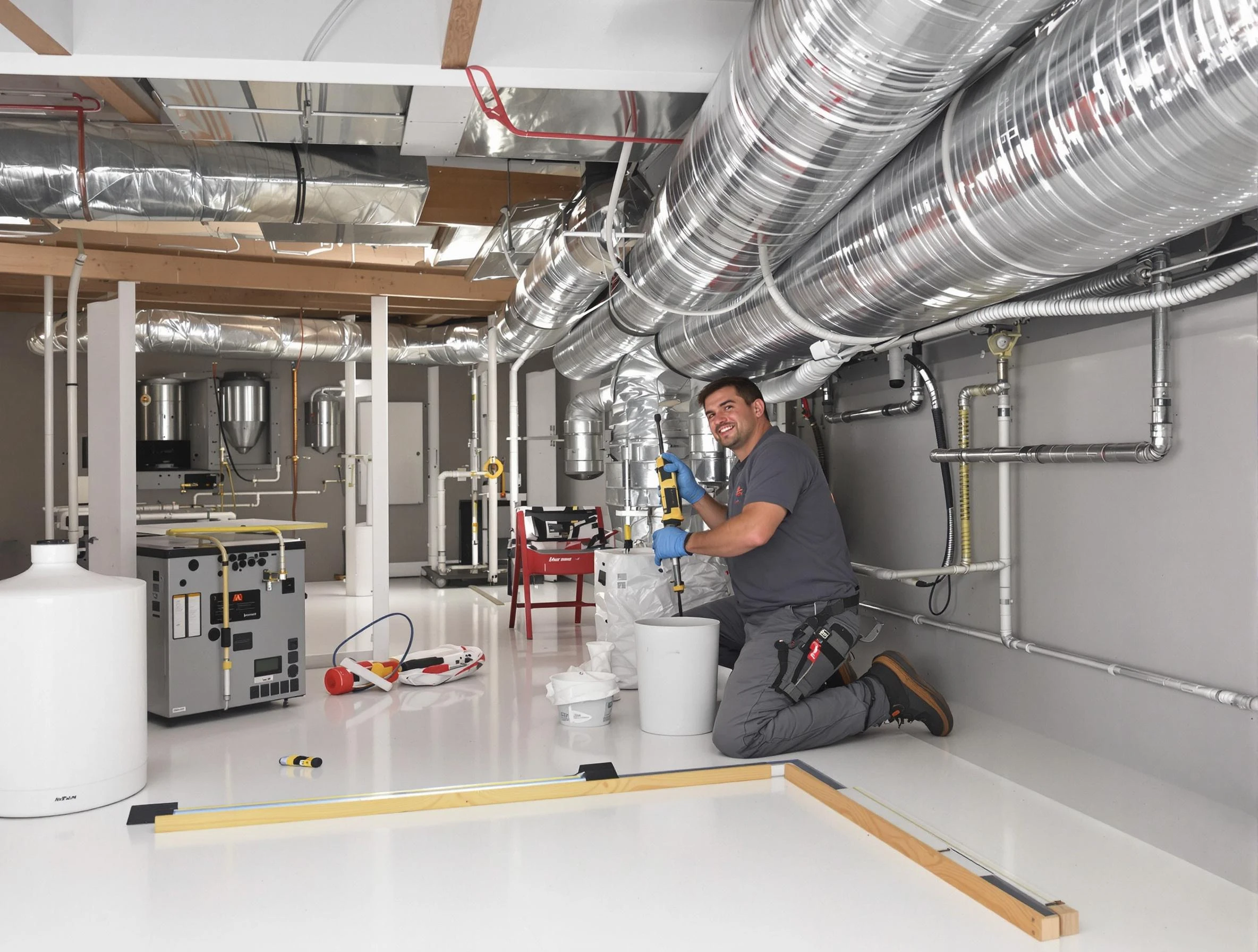 Professional duct sealing service by Roy Air Duct Cleaning in Roy