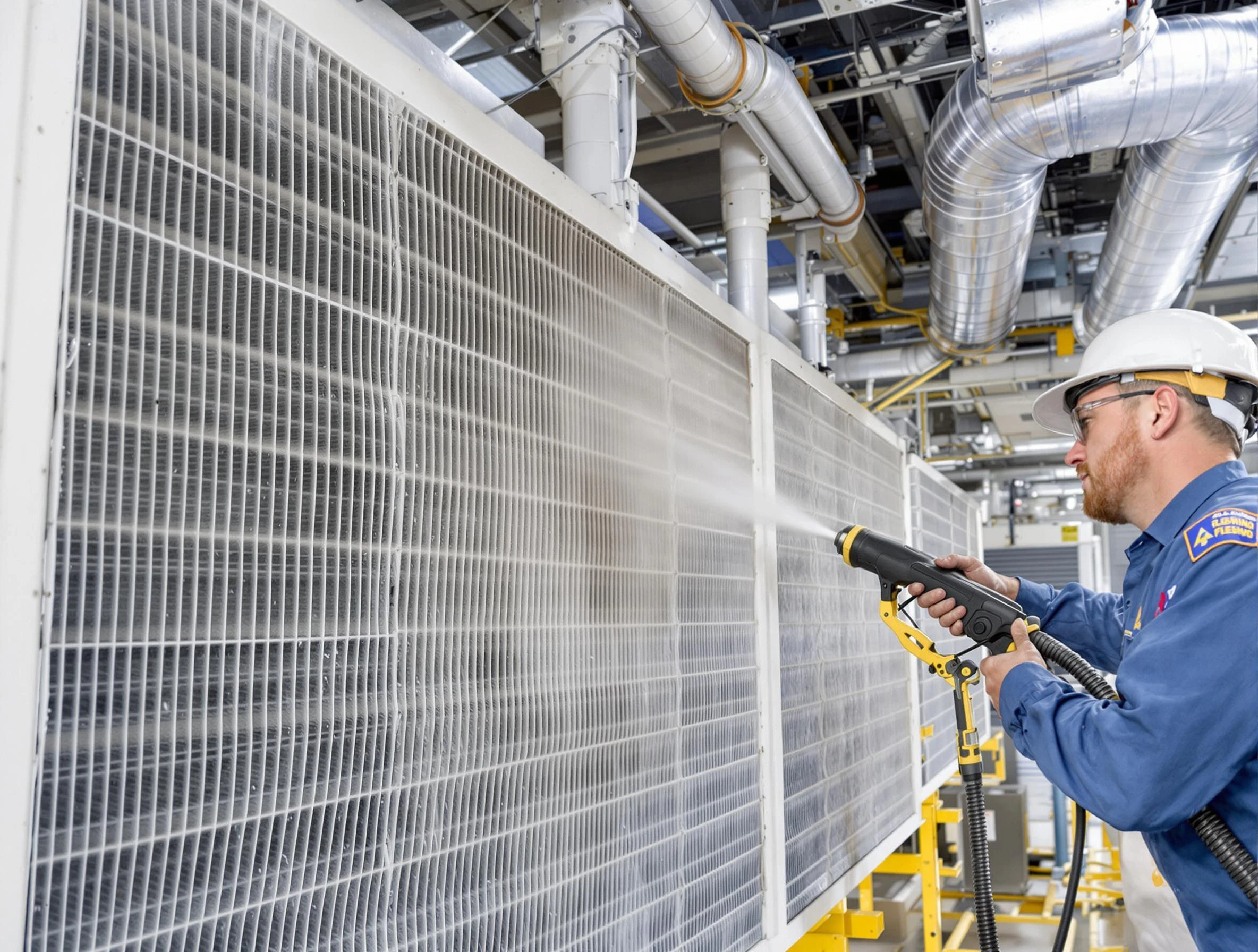 Professional commercial coil cleaning by Roy Air Duct Cleaning in Roy